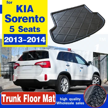 Dla Kia Sorento 5 Seat Car Trunk Mat Tray Boot Liner Cargo Floor Carpet Mud Protection Pad antypoślizgowe akcesoria 2013