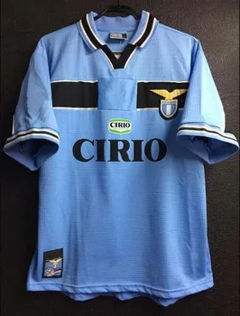 98 99 2000 91 Lazio retro wersja piłka nożna Jersey 1989 1991 nieruchomy Siergiej Лулич Luis Alberto piłka nożna koszulka nastawiona