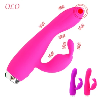 OLO 10 prędkości Królik wibrator sex zabawki dla kobiet erotyka G-spot wibracje stymulator łechtaczki kobiet masturbator