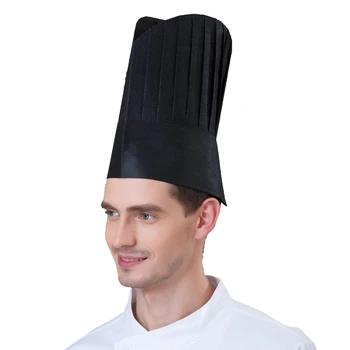 20 szt./lot kucharz kapelusze włókniny wysoka średnia płaski okrągły kapelusz hotel restauracja kuchnia gotowanie odzież robocza kucharz pokrywa jednorazowe kapturki
