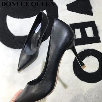 DONLEE QUEEN Female Women Pumps Sexy High Thin Heel Pointed Toe Shallow Shoes For Wedding Party Shoe Lady Pumps zapatos de mujer