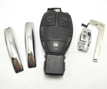 3 przycisku Keyless Entry Smart Remote Control Key Fob etui dla Mercedes Benz Key fob shell z logo MB STAR
