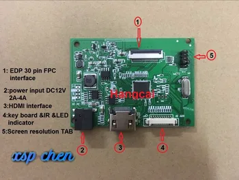 30PIN sterownik LCD płytki PCB-800807V1 1HDMI EDP dla rozdzielczości ekranu 1920*1200 1920*1080 1600*900 1366*768 1280*800 30 pin kod edp