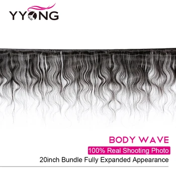 Yyong Hair 4 wiązki peruwiańska ciało fala ludzkich włosów Splot Remy peruwiańskie włosy Splot wiązki 4 szt 8-30 cm Tissage péruvien