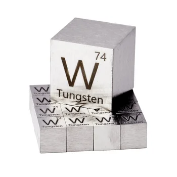 Wolfram metal 10 mm gęstość kostki 99,95% element Collection10 mm gęstość kostki