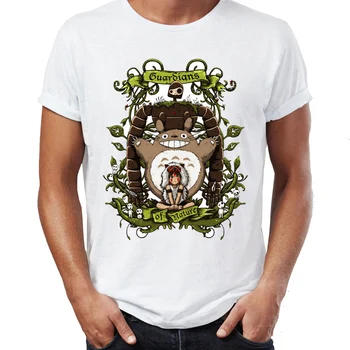 Męska koszulka Totoro Mononoke and Forest Spirit taka niesamowita sztuka drukarska t-shirt