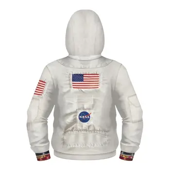 Dzieci astronauta bluza kosmiczny kostium cosplay kostium druku 3D na zamek błyskawiczny bluza kombinezon kurtka topy dzieci