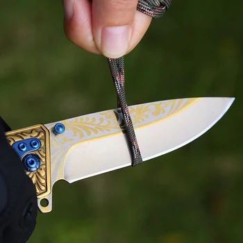 Taktyczne składane noże 9cr18mov ostrze stal + drewniany uchwyt składany nóż odkryty camping survival polowanie niewielkie kieszonkowe noże