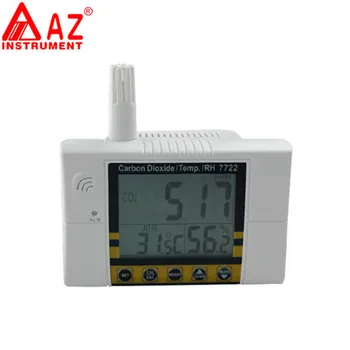 Kontrola jakości powietrza temperatura wilgotność tester miernik dwutlenku węgla CO2 gaz detektor analizator CO2 metrów 2-w-1 AZ7722