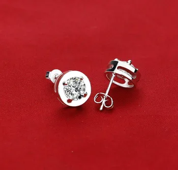 Moda 925 srebro kolczyki pręta kobiet premium Cyrkon inkrustowane design stałe Тремелла paznokci Lady Urok biżuteria najlepszy gfit