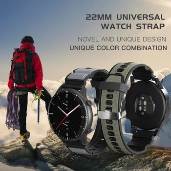 22 mm uniwersalny miękki silikonowy pasek do zegarków HUAWEI Watch GT2 Pro Watch Band HUAWEI Watch GT 2e Huawei Magic Watch