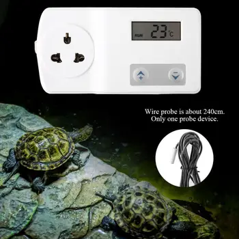 Inteligentny cyfrowy przełącznik temperatury przełącznik termostatu gad krab pustelnik wąż, jaszczurka regulator temperatury wyłącznik