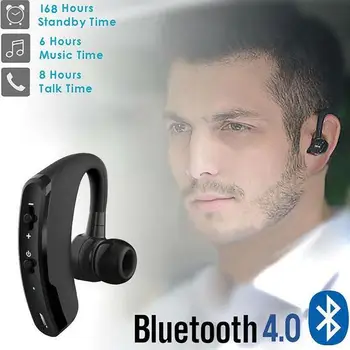 V9 słuchawki Bluetooth redukcja szumów biznes bezprzewodowy zestaw słuchawkowy mikrofon z głośnikiem dla kierowcy Bluetooth Wireless Sport B9W4