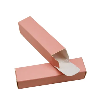 50 szt./lot balsam do ust rurka Opakowania kartonowe pudełko szminka rurka DIY pakowania pudełko różowy papier prezent dekoracje ślubne pudełka