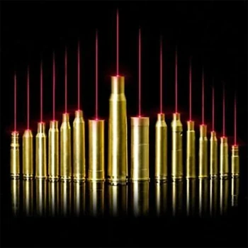 Red Dot Laser Copper Brass Boresight CAL Cartridge Bore Sighter Tactical Red Bore Sighter Scope for Hunting