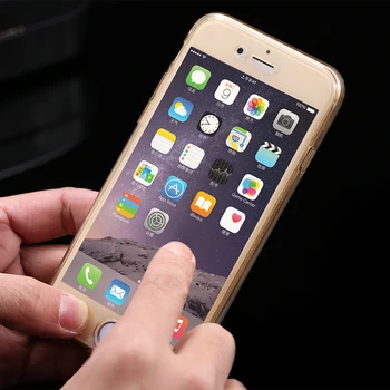 I6 6S Plus Smart Touch Screen Sensitivity Without Opening Case For Apple iPhone 6 6S/6 6S Plus 360 stopni miękka, przezroczysta pokrywa telefonu