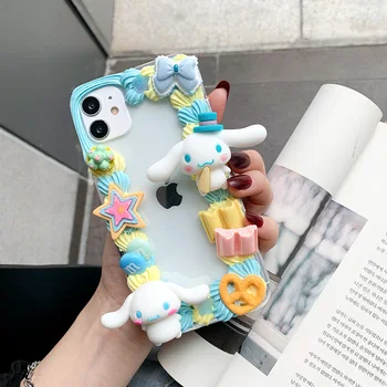 Etui do Huawei P30 lite 40 cute Cartoon 3D Królik Phone Cover for mate40 pro DIY Cream Dog Shell Cinnamon girl love gift mate30