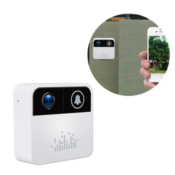720P Smart WIFI dzwonek domofon BEZPRZEWODOWY dzwonek do drzwi do mieszkań dwukierunkowe audio bezprzewodowa kamera bezpieczeństwa przypomnienie o wizycie w domu
