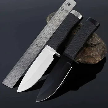 Odkryty bezpośredni CS nóż myśliwski taktyczny survival ostre sztywne ostrze kemping narzędzia nóż z osłoną noża
